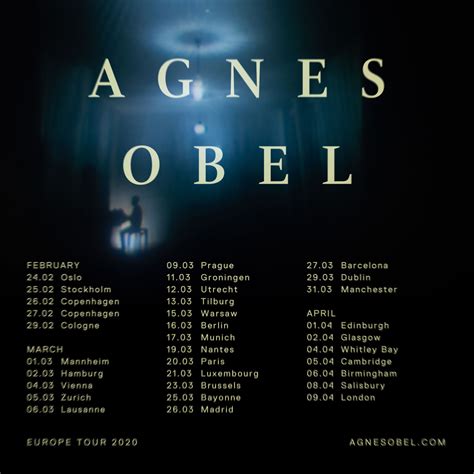 Agnes Obel European Tour 2020