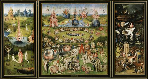 Hieronymus Bosch Triptych the Garden of Earthly Delights, Art Print, Esoteric Poster, Bizzarre ...