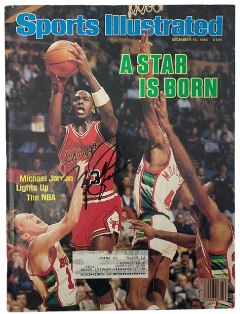 Michael Jordan Signed 1984 Sports Illustrated Magazine Beckett Loa