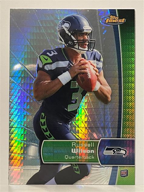 Topps Finest Refractor Russell Wilson Rc Ebay