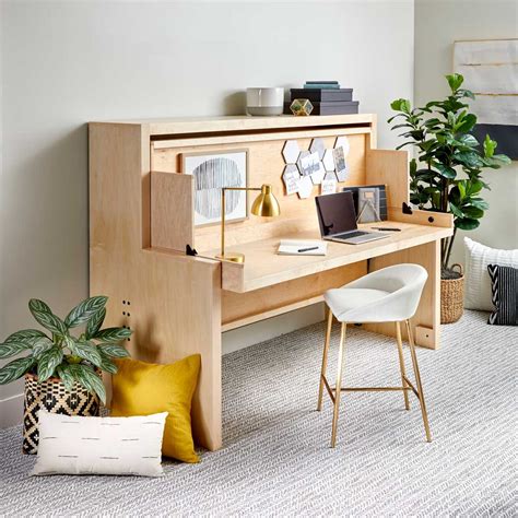 How To Build A Murphy Bed That Easily Transforms Into A Desk The