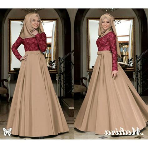 Design Model Baju Gamis Untuk Resepsi Pernikahan Wddj Set Gamis Pesta