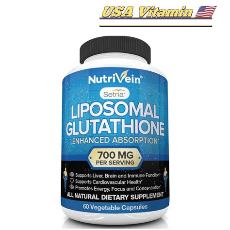 Jual Nutrivein Liposomal Glutathione Setria Mg Veg Capsules