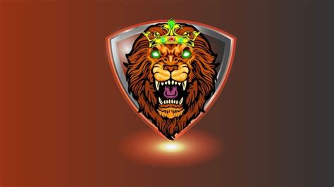 Premium Vector Lion Head Esport Mascot Logo Design