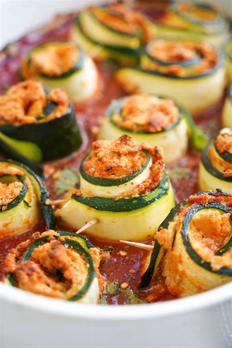 Vegan Ricotta Stuffed Courgette Rolls Veano Vegan Food Recipes And Travel