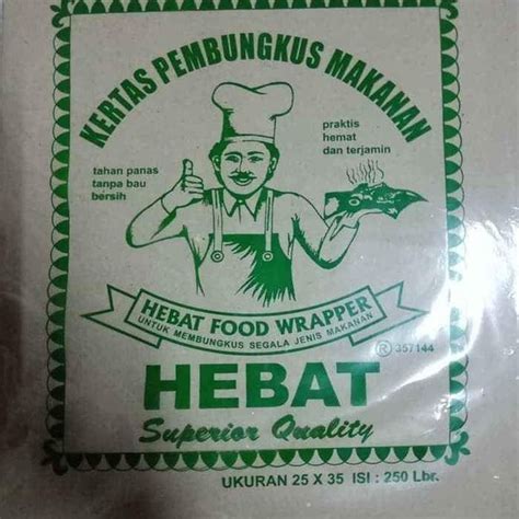 Jual Kertas Nasi Hebat Hijau Pembungkus Makanan Ukuran 25x35 Isi 250 Di