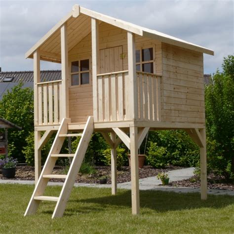 Cabane Enfants En Bois Sur Pilotis Traditional 3 42m² Solid