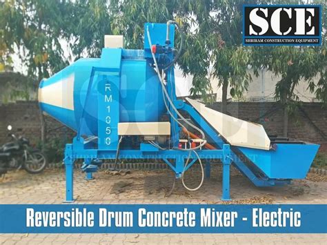 Electric Engine Reversible Concrete Drum Mixer Rm Drum Capacity