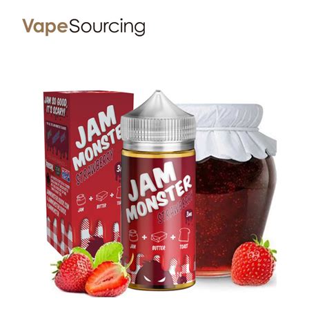 Jam Monster Strawberry E Liquid 100ml Vapesourcing