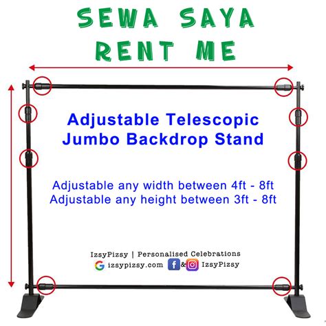 How to set-up Backdrop Stand with just 4 steps – IzsyPizsy