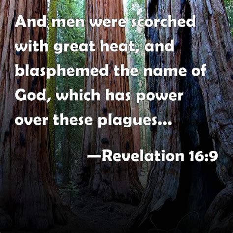 Revelation And Men Were Scorched With Great Heat And Blasphemed