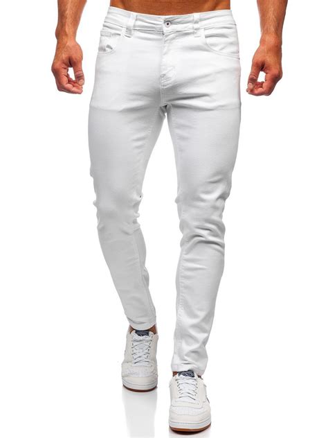 Pantalón vaquero skinny fit para hombre blanco Bolf KX576 12