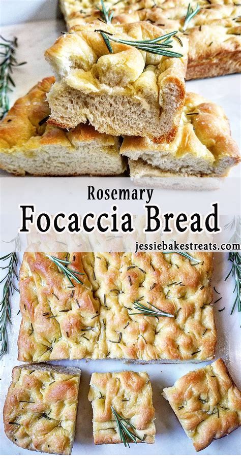 Rosemary Focaccia Bread Jessie Bakes Treats Recipe Tasty Bread Recipe Easy Food To Make Food