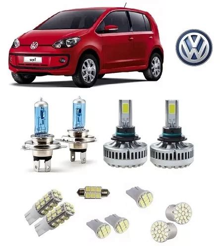 Kit Lampadas Farol Branca Milha Super Led Smd Vw Up