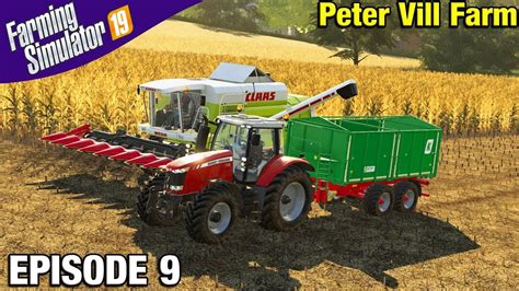 Corn Harvest Farming Simulator 19 Timelapse Peter Vill Farm Fs19