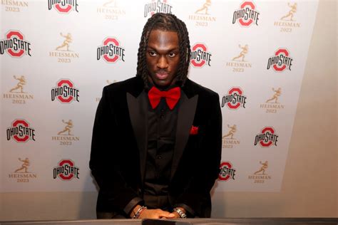 Photos Ohio State Wr Marvin Harrison Jr At The Heisman Ceremony