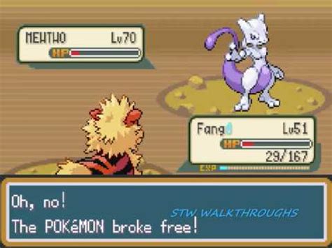 Pokemon Fire Red Walkthrough Part Catching Mewtwo Youtube