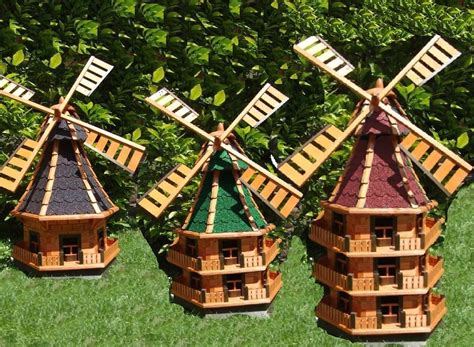 BTV Sehr große Windmühle DREISTÖCKIG WMB160ro OS windmühlen Garten