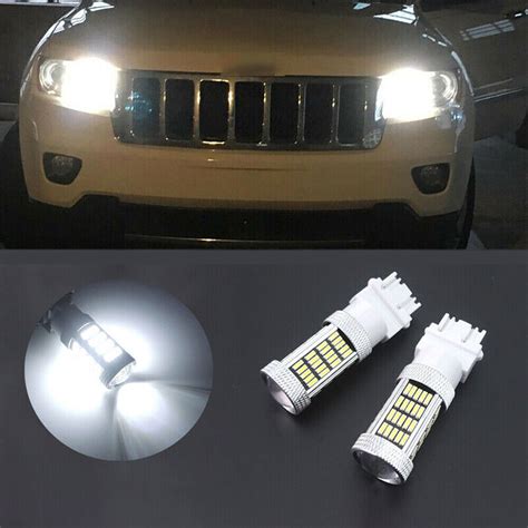 X Hid White Smd Led Car Truck Drl Daytime Running Light Bulbs