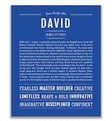 David | Name Art Print