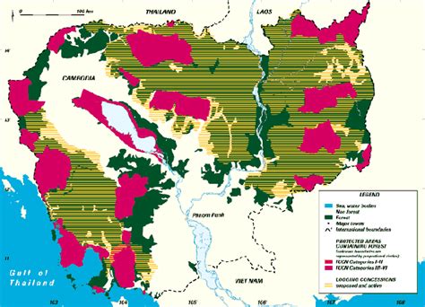 Cambodia Forests Map - ABOUTAsia