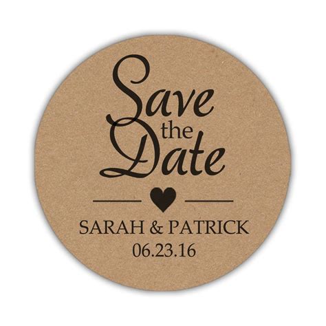 Save the date stickers 'Rustic Elegance' | Dazzling Daisies