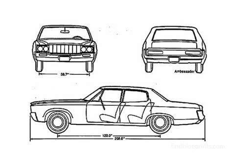 Download Drawing 1970 Amc Ambassador In Ai Pdf Png Svg Formats