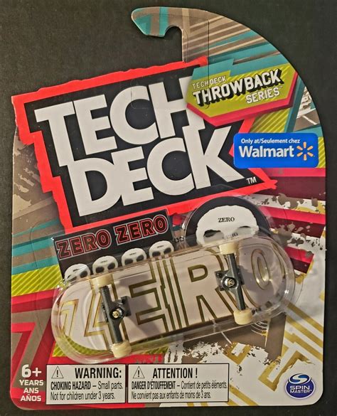 Tech Deck Throwback Series Zero Fingerboard Walmart Exclusive New Ultra Rare