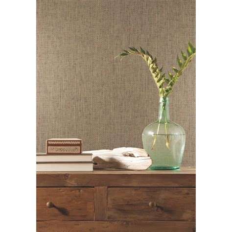 York Wallcoverings Woven Crosshatch Ramie Grasscloth Beige Wallpaper Bed Bath And Beyond 39952721