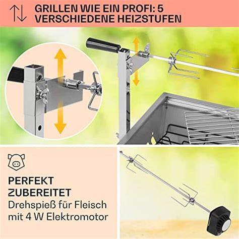 Klarstein Sauenland Mini Rotisserie Grill Im Spanferkelgrill Vergleich 2024