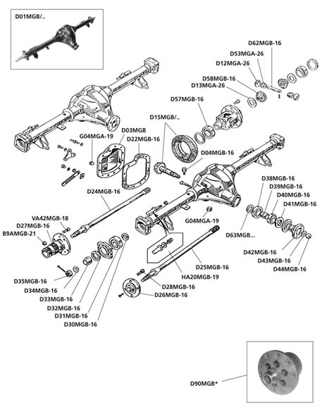 Mg Mgb Mgc Differential Tube Axle