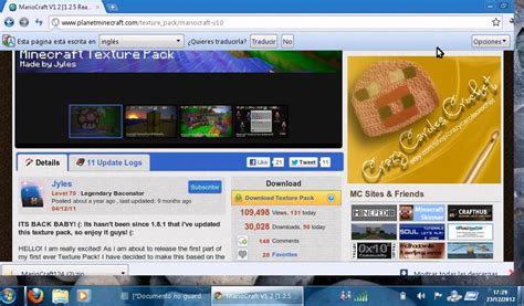 Como Poner Textur Pak En Minecraft De Mario YouTube