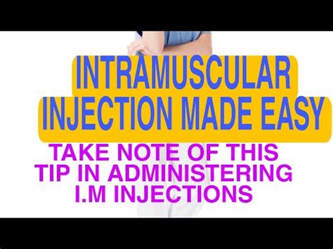 OSCE VIDEO SIMPLIFIED INTRAMUSCULAR INJECTION YouTube