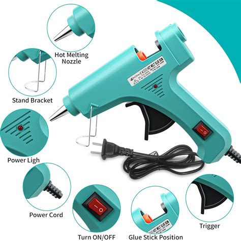 Buy GuiBiLoo Mini Hot Glue Gun Set Minute Quick Repairs Pack