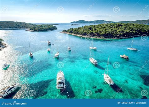 Aerial View Of Paklinski Islands In Hvar Croatia Stock Photo Image