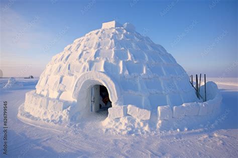 Traditional igloo, reflecting the ingenious architecture of the Inuit ...