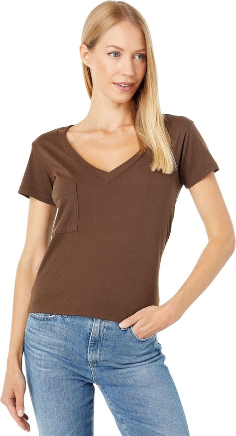 Lamade 300496 Womens V Pocket Tee Aubergine Size Small Ebay