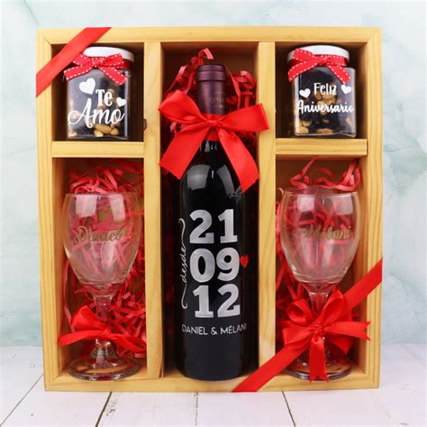 Vino Personalizado Aniversario 01 Ms Regalos