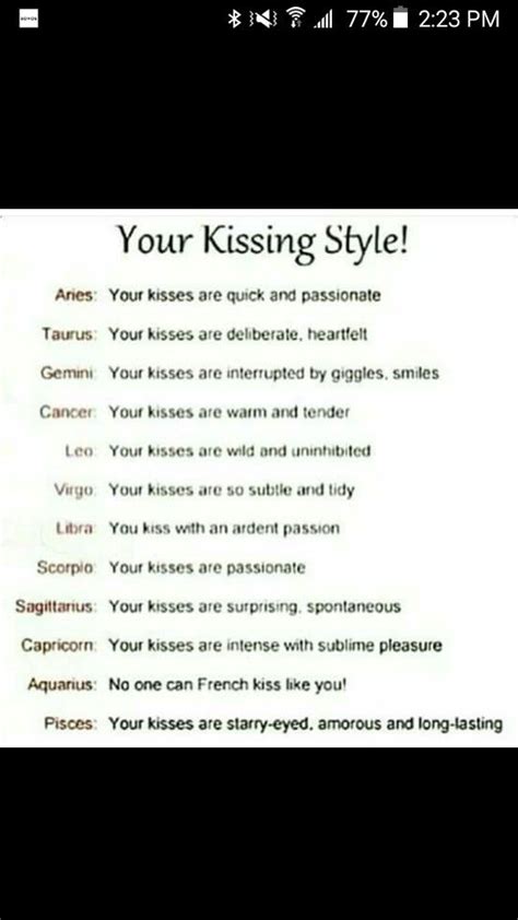 Discover Your Kissing Style Based On Your Zodiac Sign