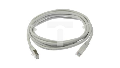 Patchcord FTP Kat 5e Kabel Sieciowy LAN 2x RJ45 Linka Szary 0 5m SPEC