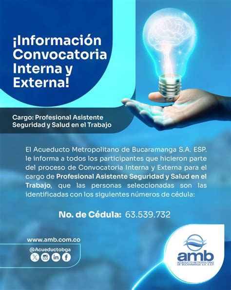 Seleccionado Convocatoria Interna Y Externa Profesional Asistente