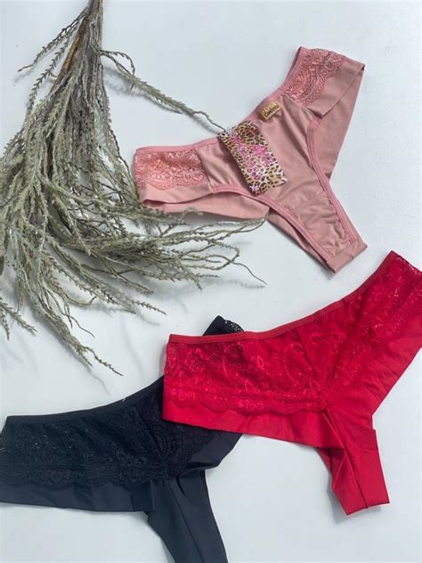 Comprar Calcinha De Microfibra E Renda 217 Maria Sacoleira Lingerie