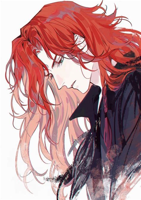 Pin By Thany On Lan Anime Red Hair Character Art Red Hair Anime Guy