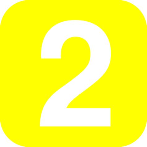 Number 2 In Yellow Clip Art at Clker.com - vector clip art online ...