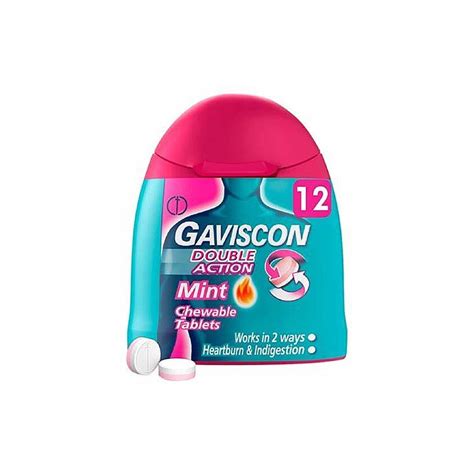 Gavsicon Double Action Mint Chewable Tablets Handy Pack Nature S Best