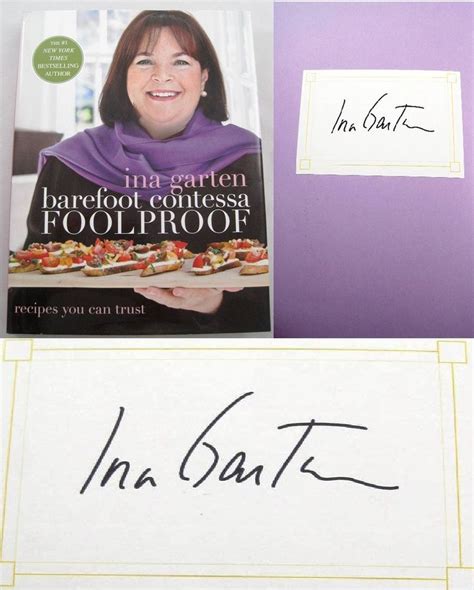 Barefoot Contessa Foolproof Ina Garten Signed Authographed 1st Cookbook