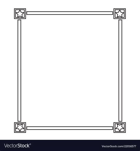 Frame border sign design Royalty Free Vector Image