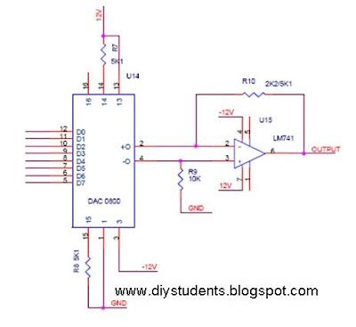 DIY Students: Digital to Analog Converter DAC 0800