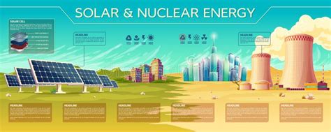 Vector Solar Energy Industry Infographics Template Stock Vector