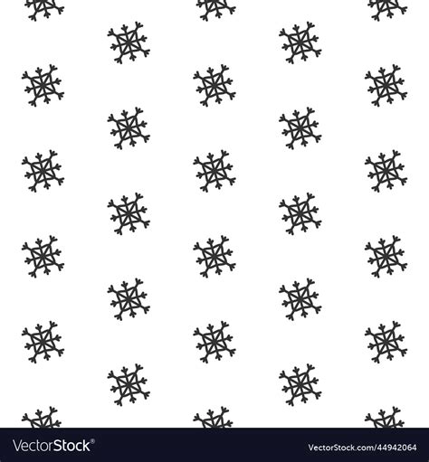 Snowflake pattern - pattern each Royalty Free Vector Image